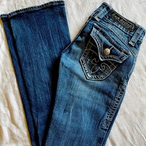 Rock Revival Embelished/Embroidered Bootcut Jeans